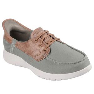 Skechers Womens/Ladies On The Go Flex Palmilla Boat Shoes / Olive